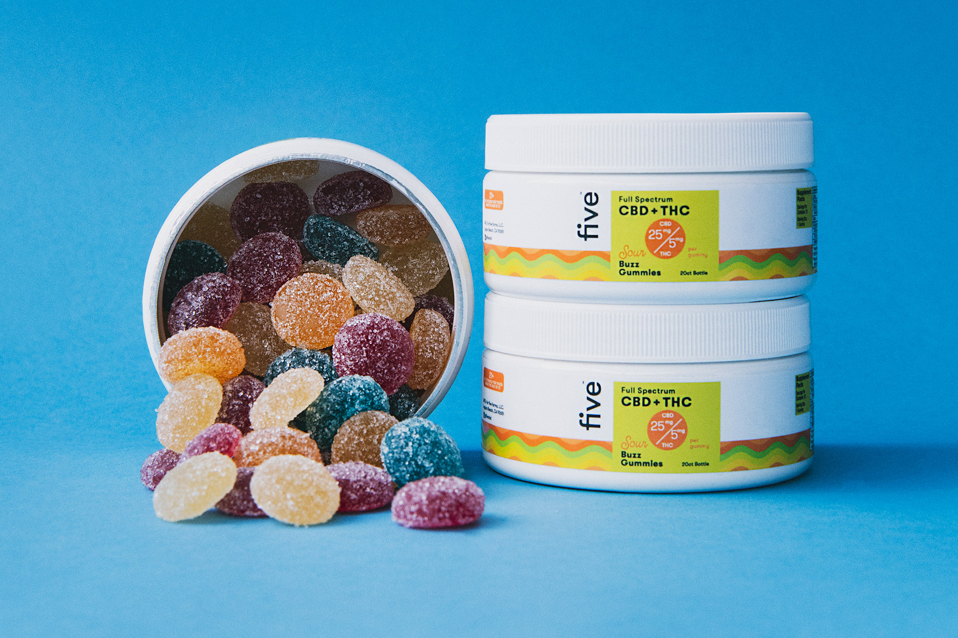 Five CBD + THC Gummies Uncrate