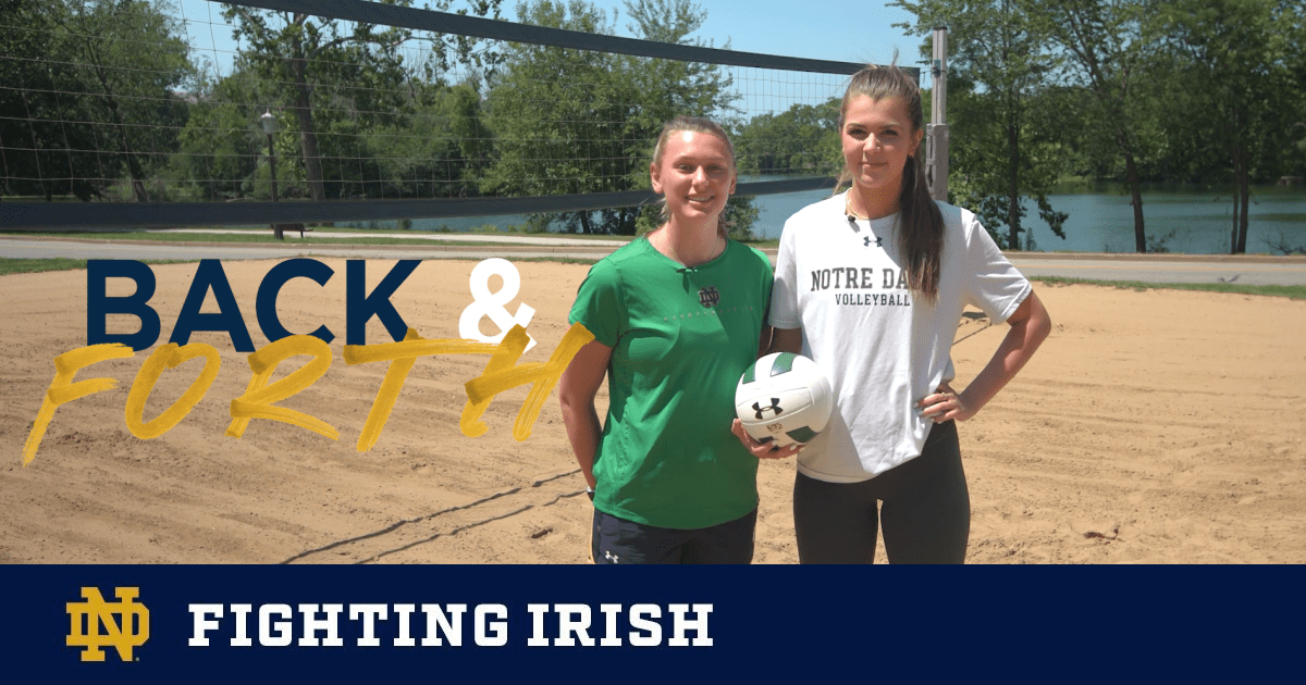 NDVolleyball Back and Forth with Lauren Wenzel and Zoe Nunez Notre