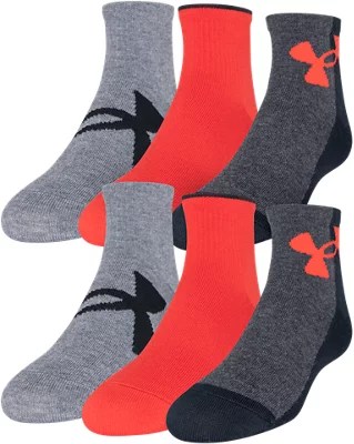 Boys' UA Essential Quarter 6Pack Socks Under Armour