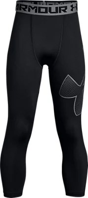 Boys' HeatGear® Armour ¾ Logo Leggings Under Armour US