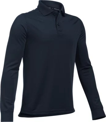 Boys' PreSchool UA Uniform Long Sleeve Polo Under Armour US