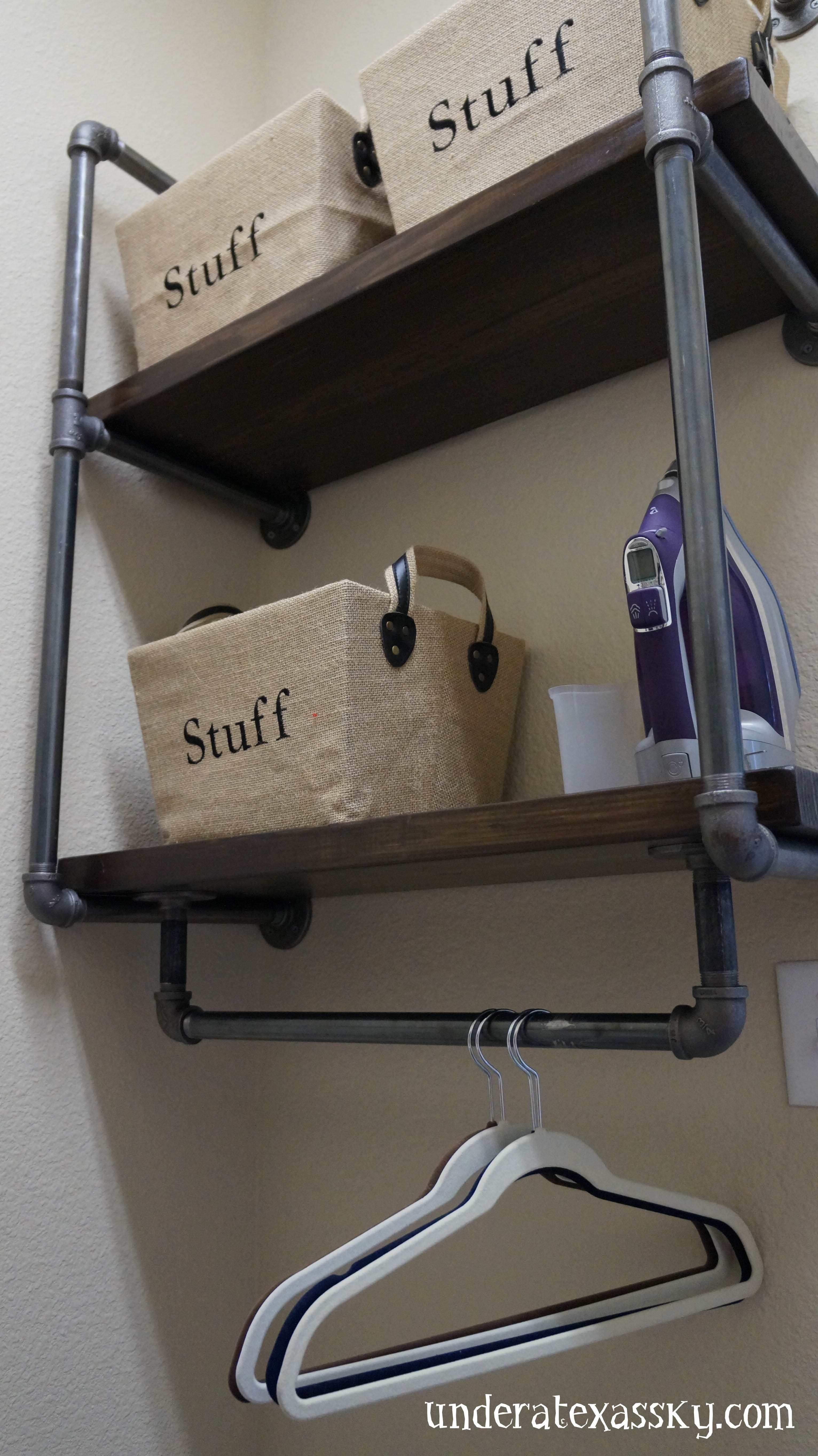 Industrial Pipe Shelves Tutorial. They work great anywhere