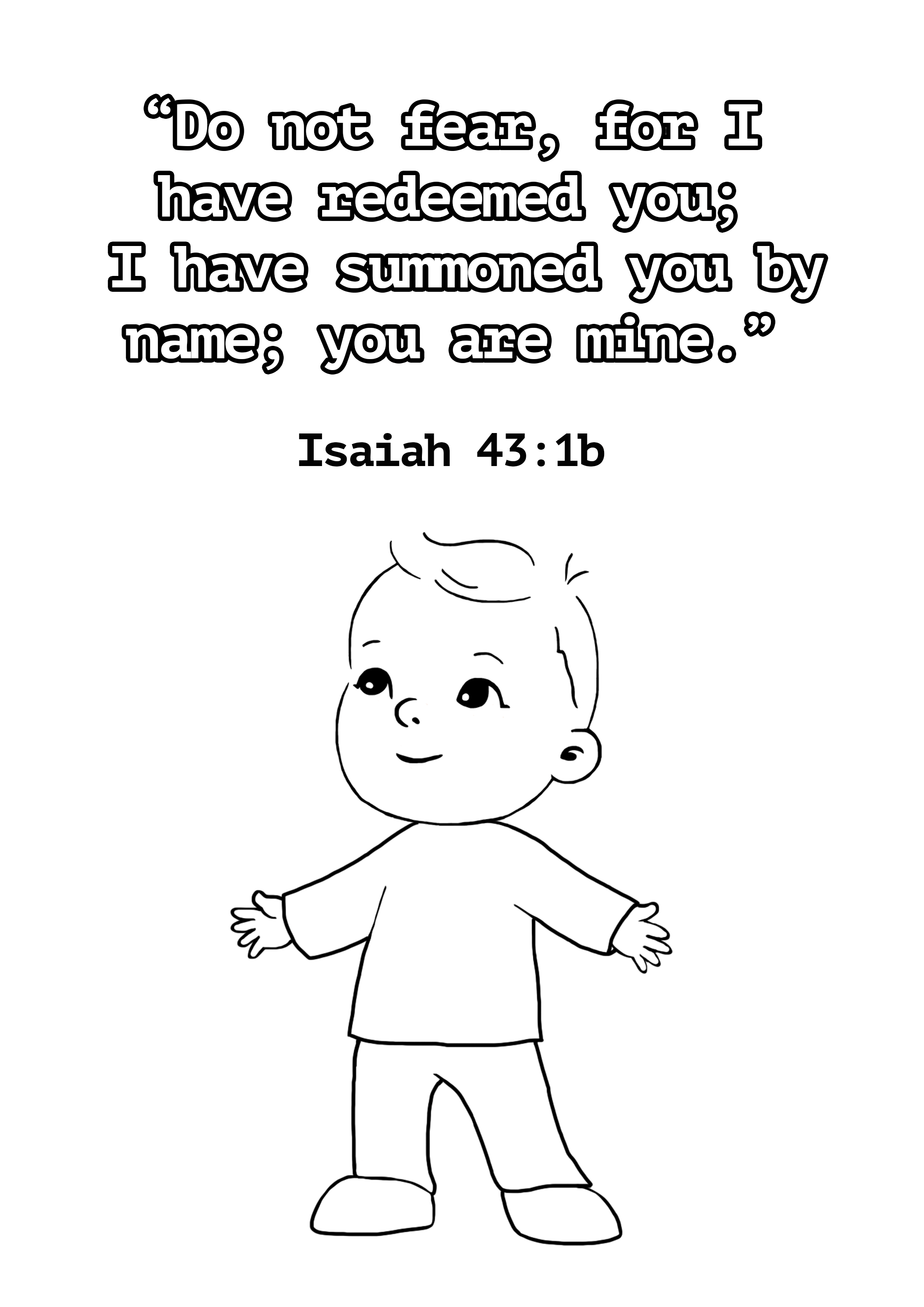Coloring Pages - God Calls You by Name - Underbart skapad