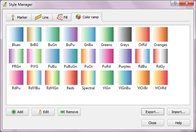 More Color Ramps for QGIS Free and Open Source GIS Ramblings