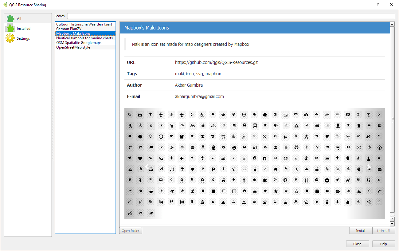 More Icons Symbols For Qgis Free And Open Source Gis Ramblings