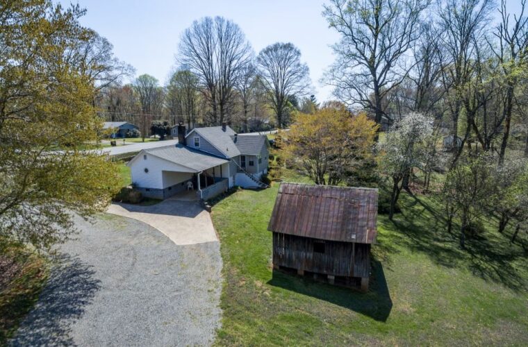 SOLD Cottage on 8.25 Acres Two Barns Two Carports Elkin