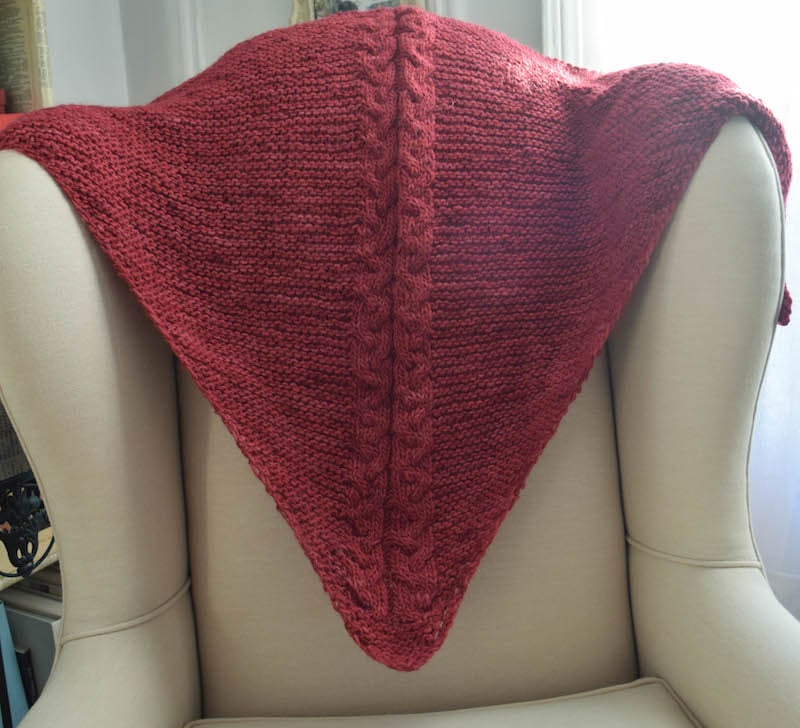 Knitting Pattern Easy Cranberry Shawl Underground Crafter