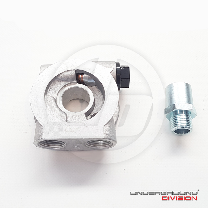 MOCAL OIL COOLER SANDWICH PLATE WITH THERMOSTAT 3/4UNF Underground