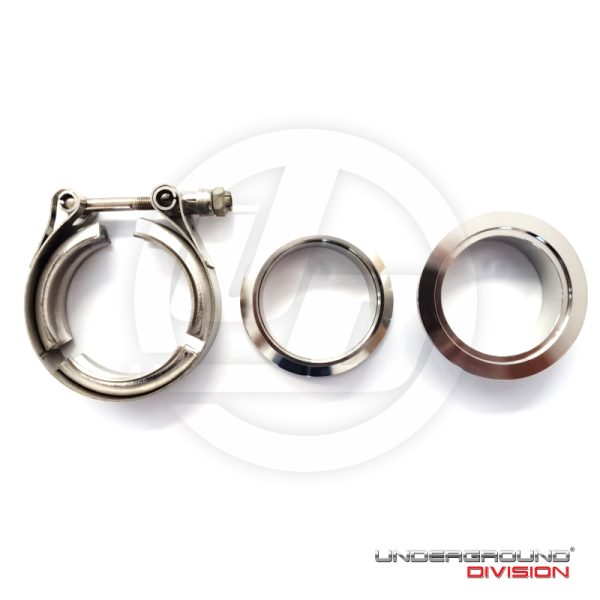 UNIVERSAL STAINLESS STEEL EXHAUST VBAND CLAMP 60MM Underground Division