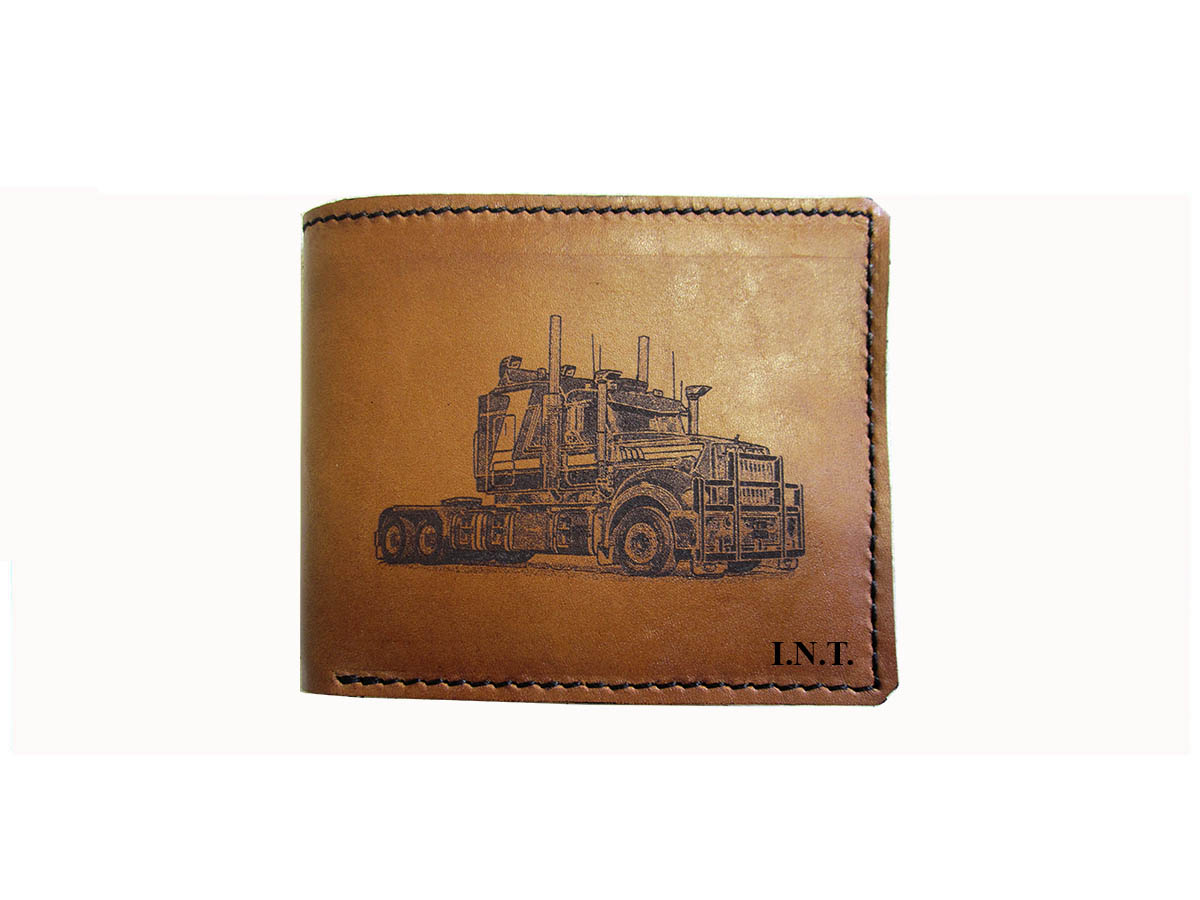 Truck Logbook Cover Mack and Wallet UNDERHIDE LEATHER