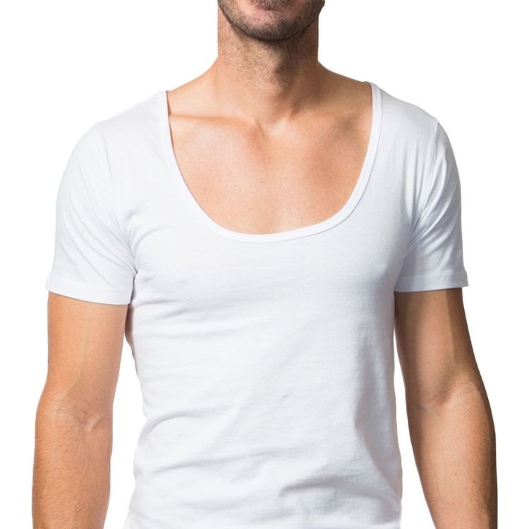 Undershirt For Under TShirts (Wide/Deep Crew Neck) Undershirt Guy Blog