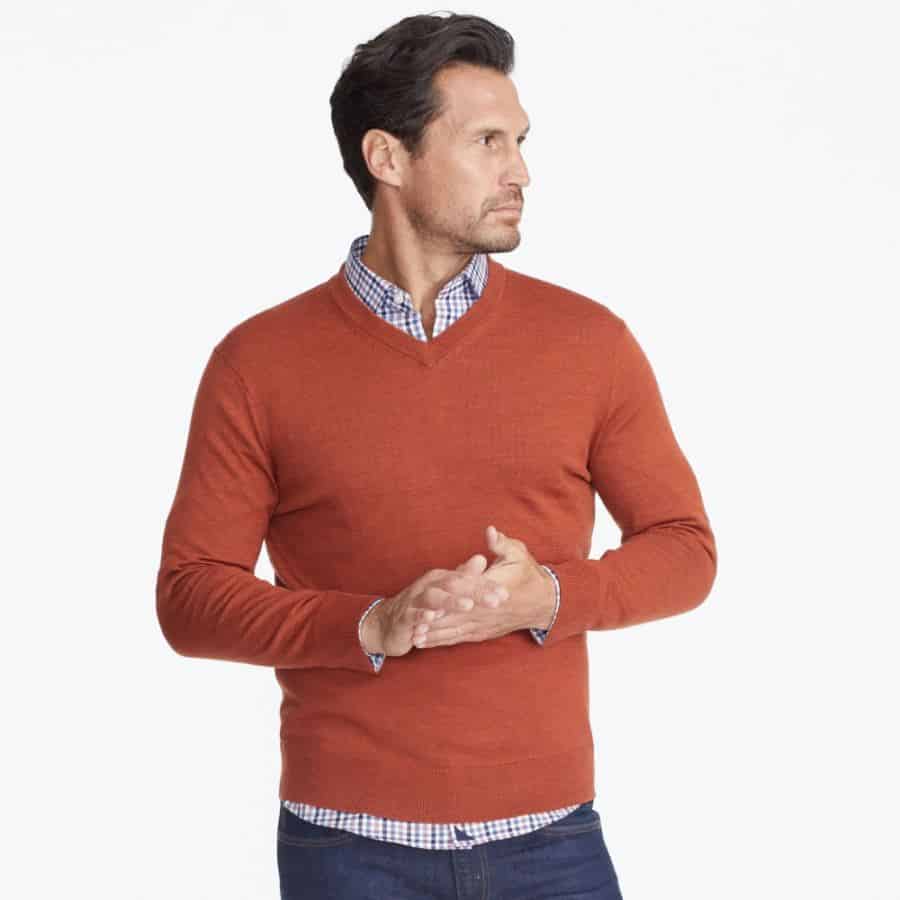 Best Undershirt To Wear Under A VNeck Sweater UndershirtGuy