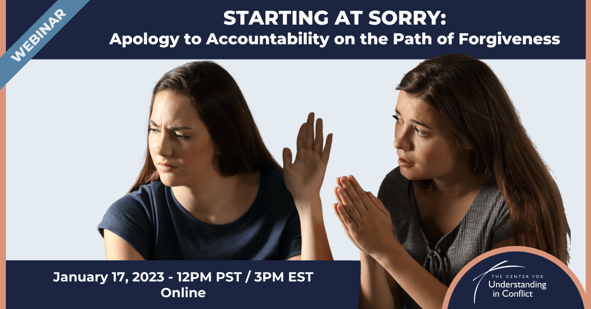 Starting at Sorry Apology to Accountability on the Path of