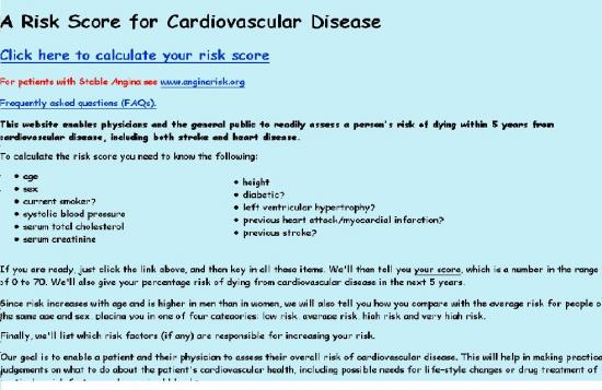 Cardiac Disease Risk Calculators Understanding Uncertainty