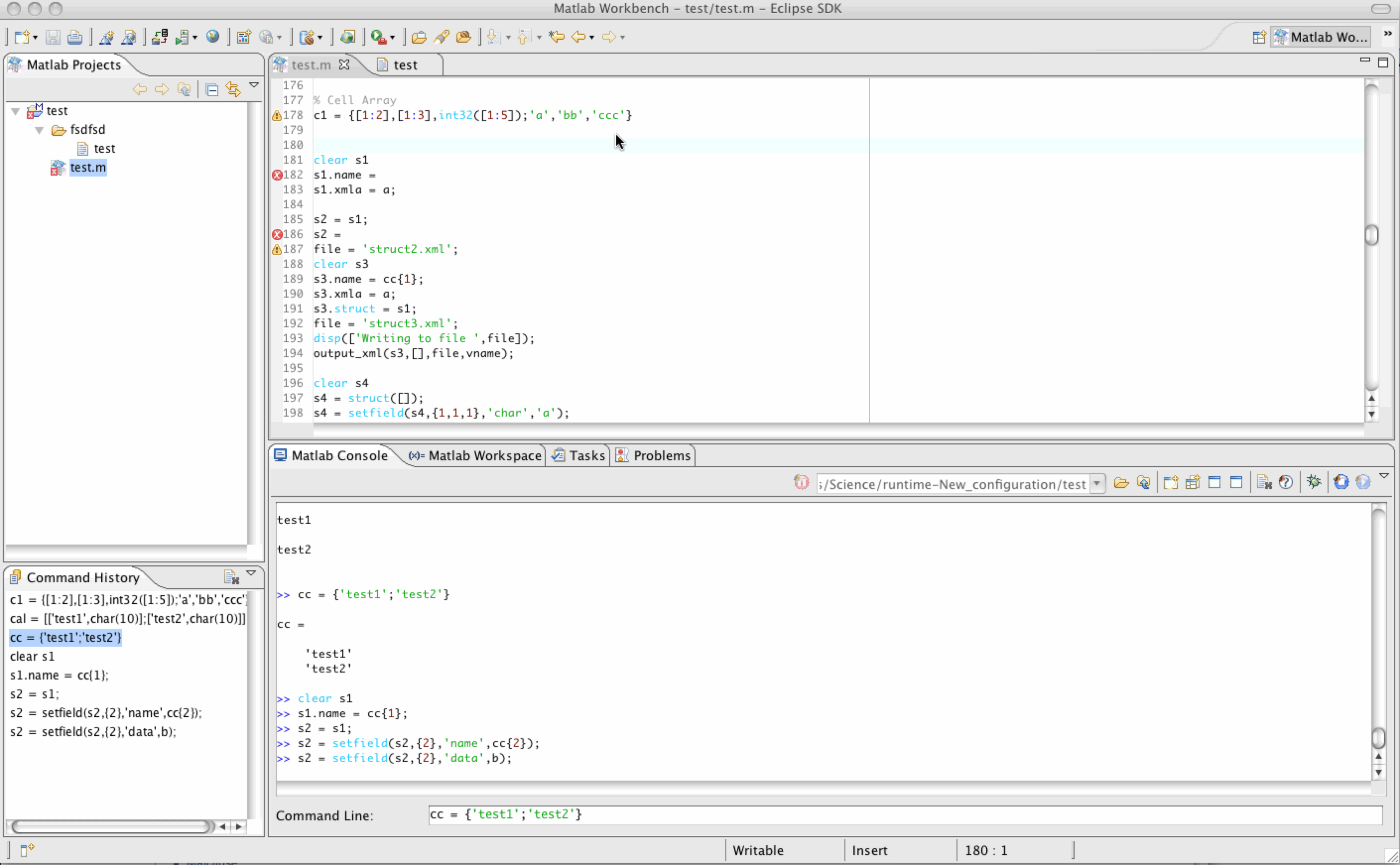 Matclipse EclipseMatlab interface Undocumented Matlab