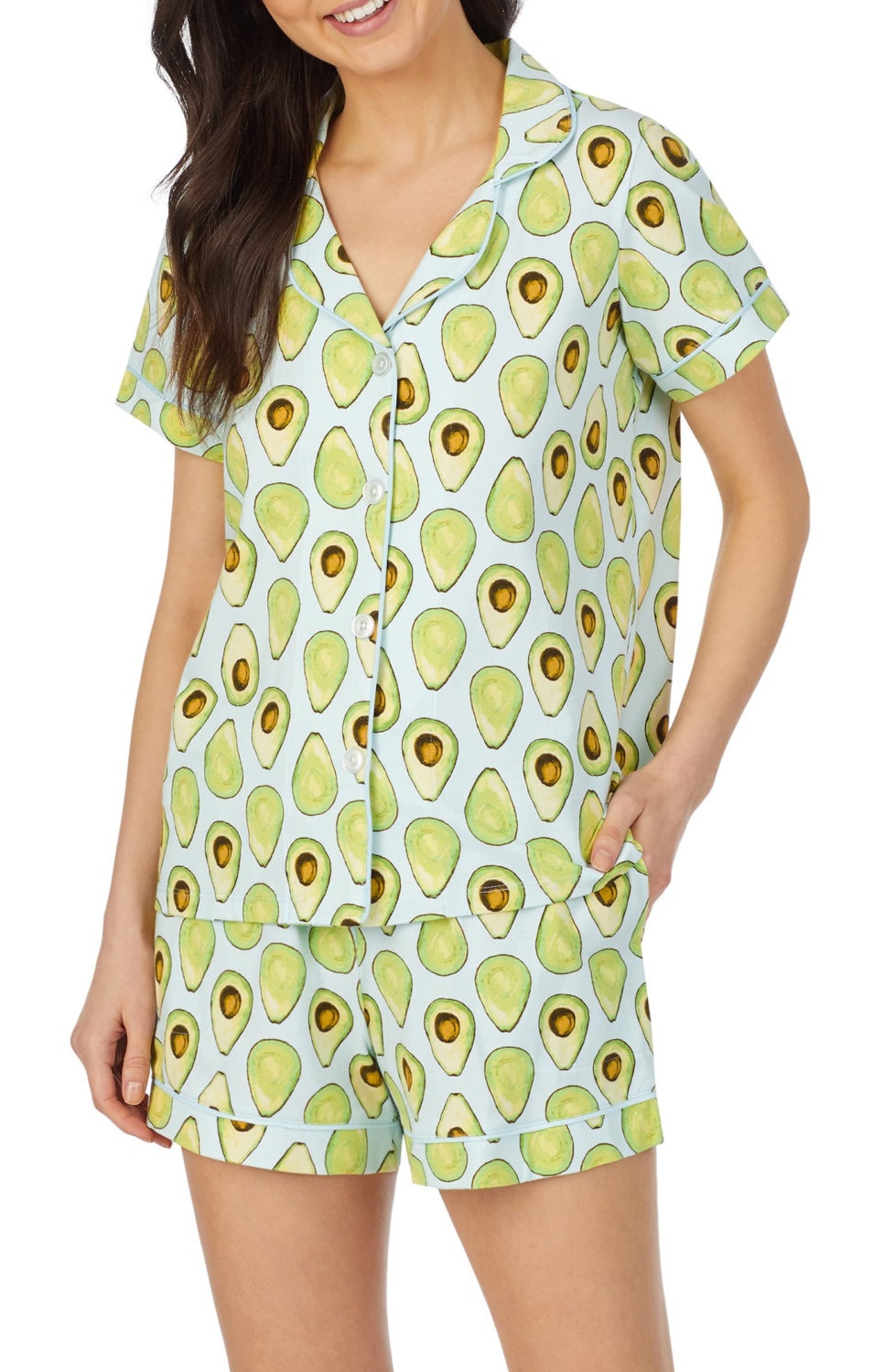 BedheadAvocadoprintpajamas une femme d'un certain âge