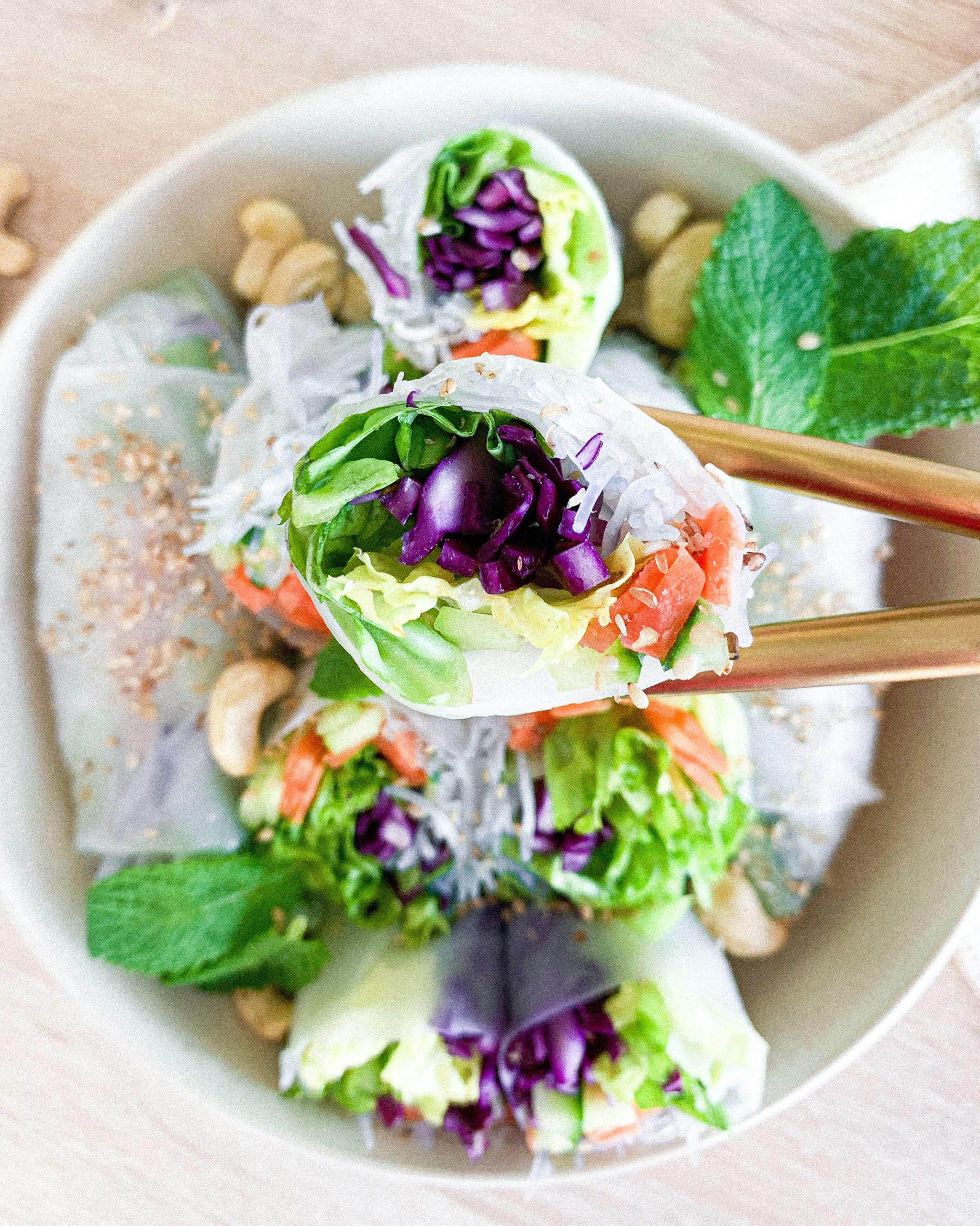 Rouleaux de printemps végétarien Recette vegan