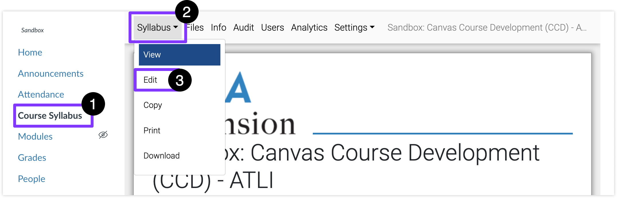 Edit a Canvas Syllabus Instructor Knowledge Base