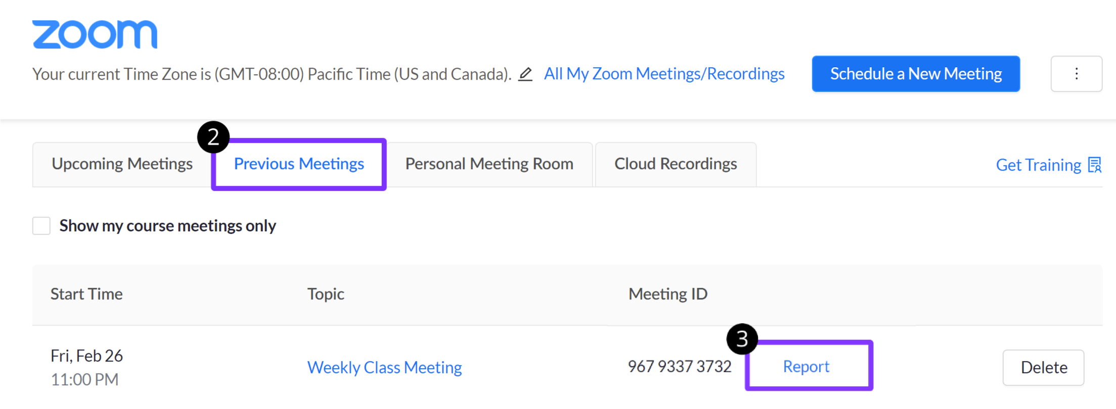 Access a Zoom Meeting Attendance Report Instructor Knowledge Base