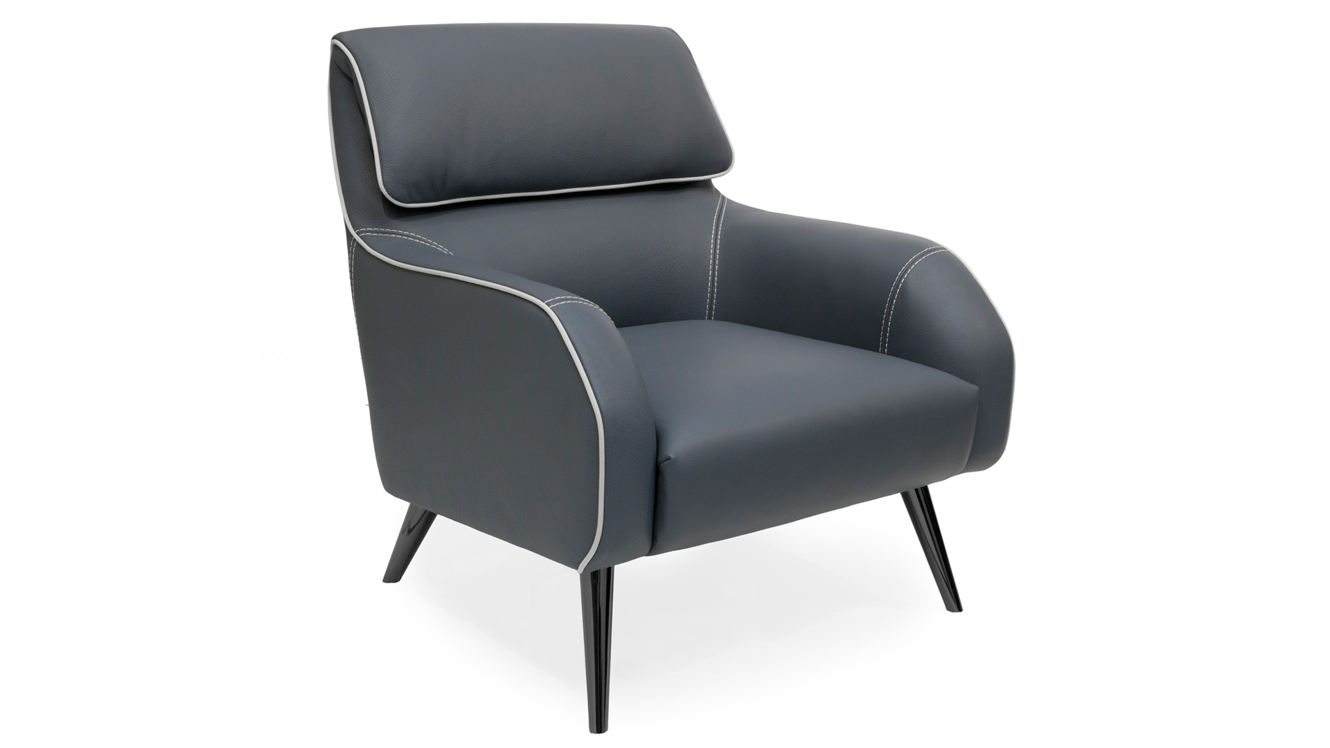 Fauteuil en cuir, par Gamma Un fauteuil pour deux