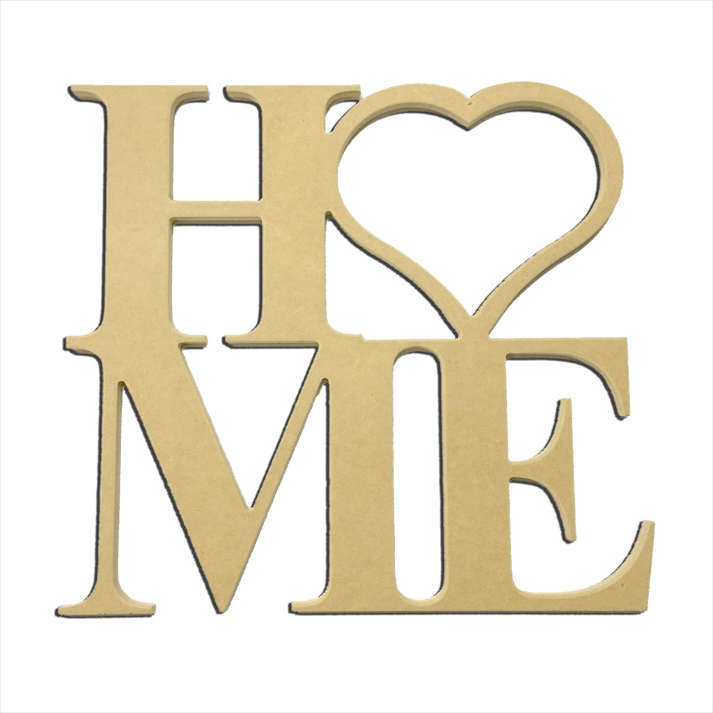 22" Home Heart Cutout