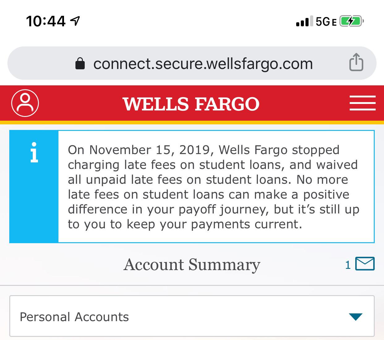 Wells Fargo is dropping late fees for student loans UNF Spinnaker