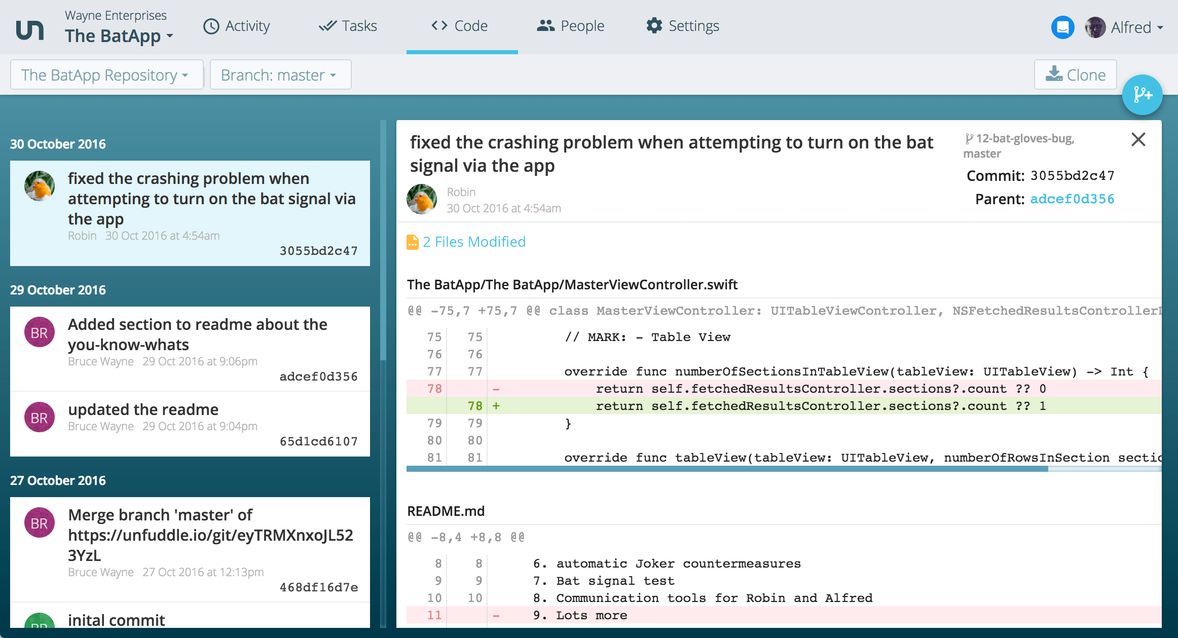 Git Hosting Unfuddle TEN