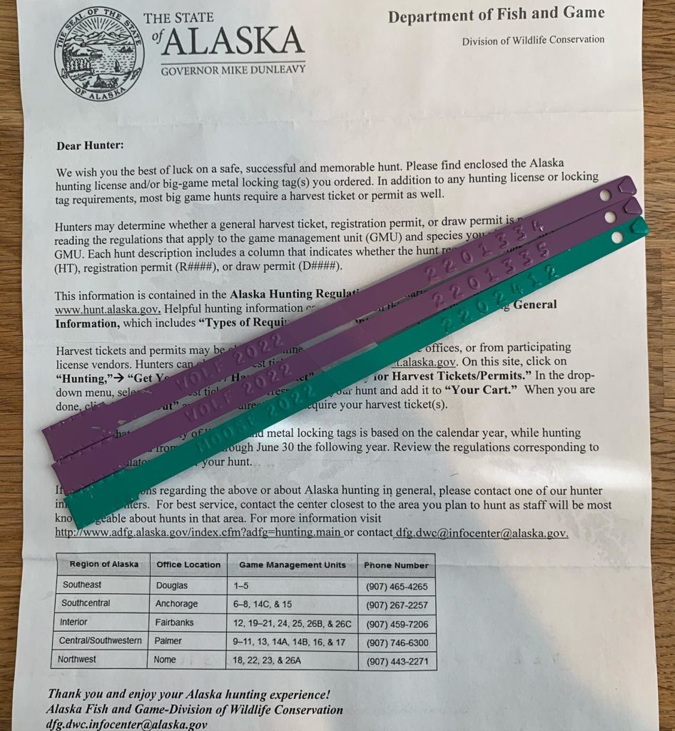 How to Get Your Alaska Hunting License, Harvest Tickets and Locking