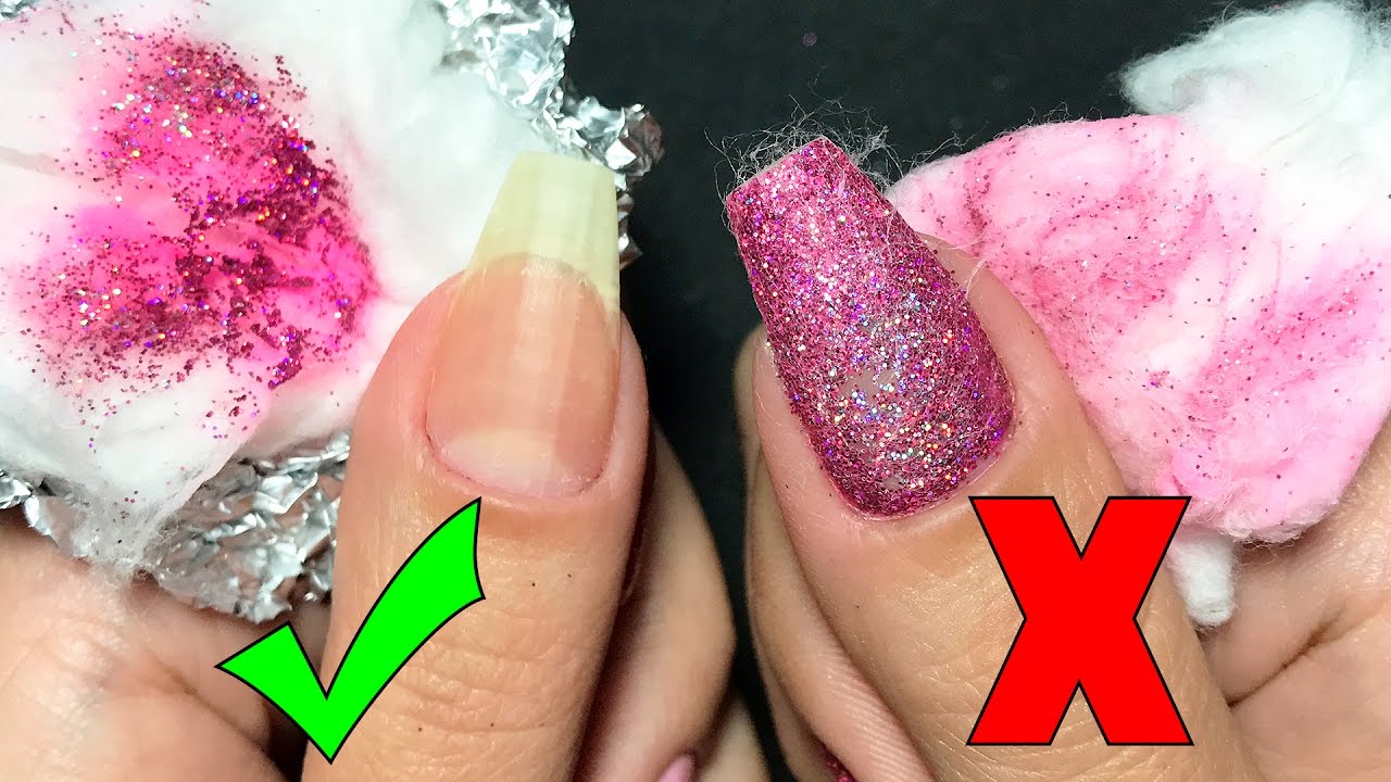 TRUQUE FÁCIL PARA TIRAR ESMALTE GLITTER DAS UNHAS Unhas da Lalá