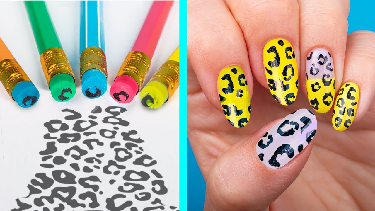 11 Truques Estranhos De Unhas / De Volta Às Aulas De Unhas Usando