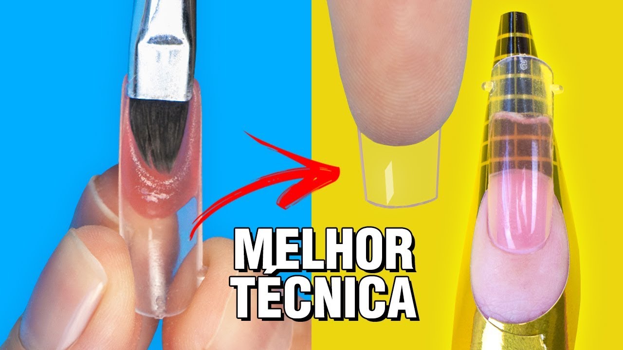 NOVA TÉCNICA PARA FAZER UNHAS USANDO POLY GEL!