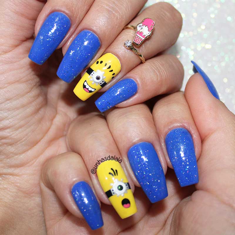 Unhas Decoradas Minions Dia das Crianças UNHAS DA LALÁ