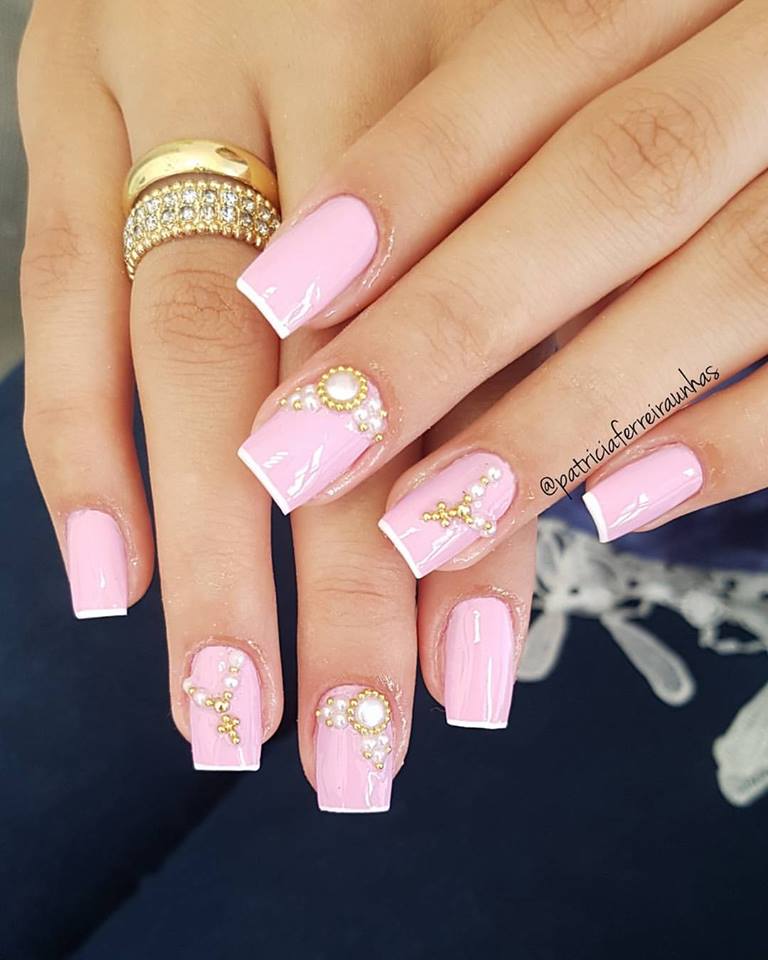 UNHAS DECORADAS COR DE ROSA 2020 Fotos, Tendências, Tutoriais