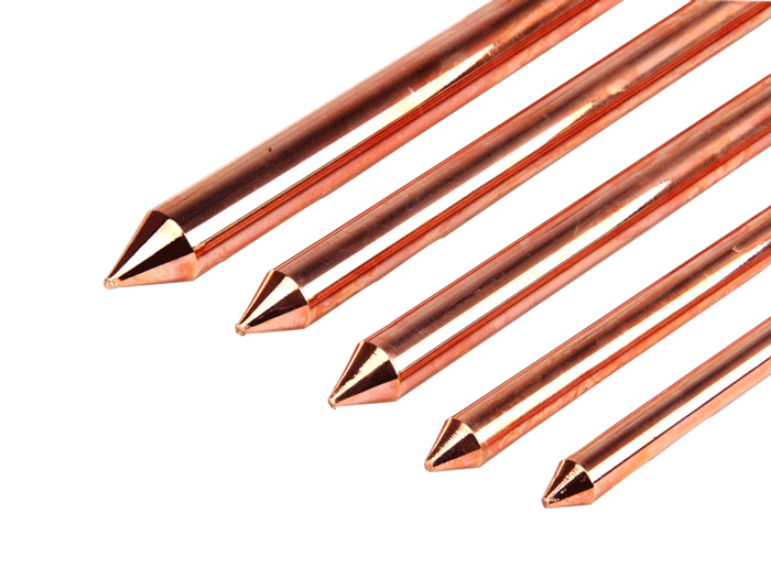 Pure Copper Earth Rod Pointed,Copper Earth Rod wholesale,Solid Copper