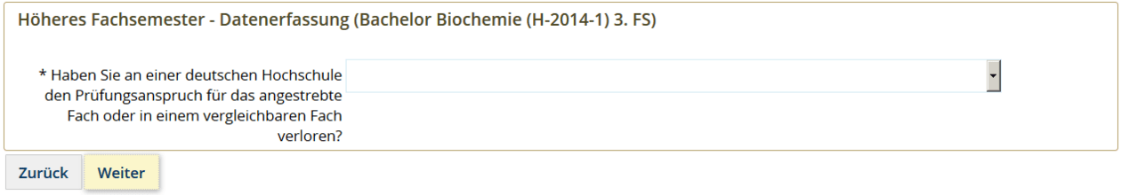 Beispielbewerbung 3. Fachsemester Biochemie Universität Tübingen