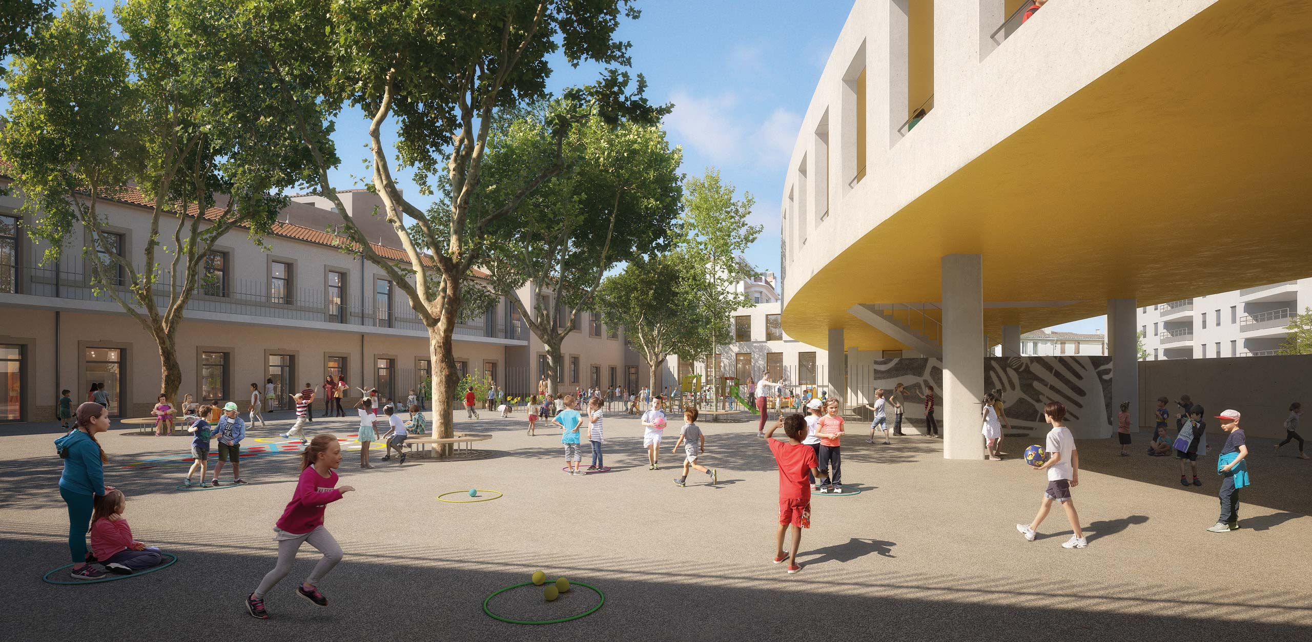 Groupe scolaire SaintLouis Gare • UNIC architecture Architectes