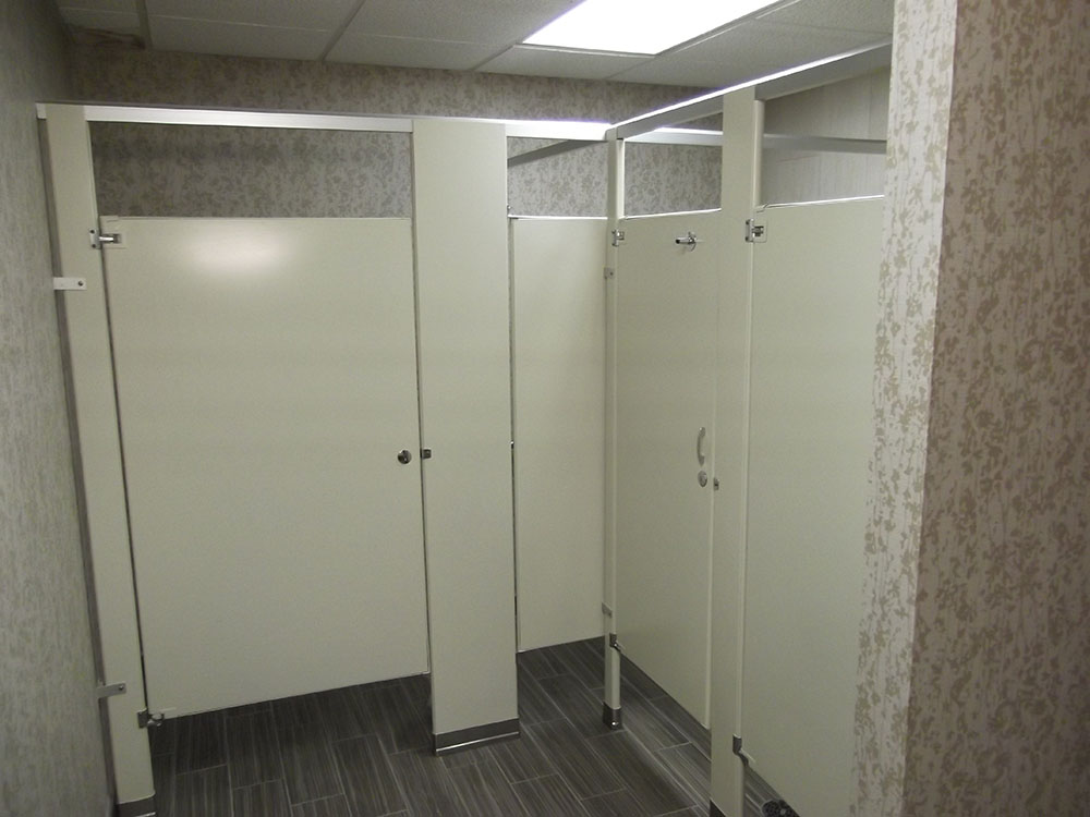 Bathroom Partition Refinishing Unicoat Electrostatic Painting