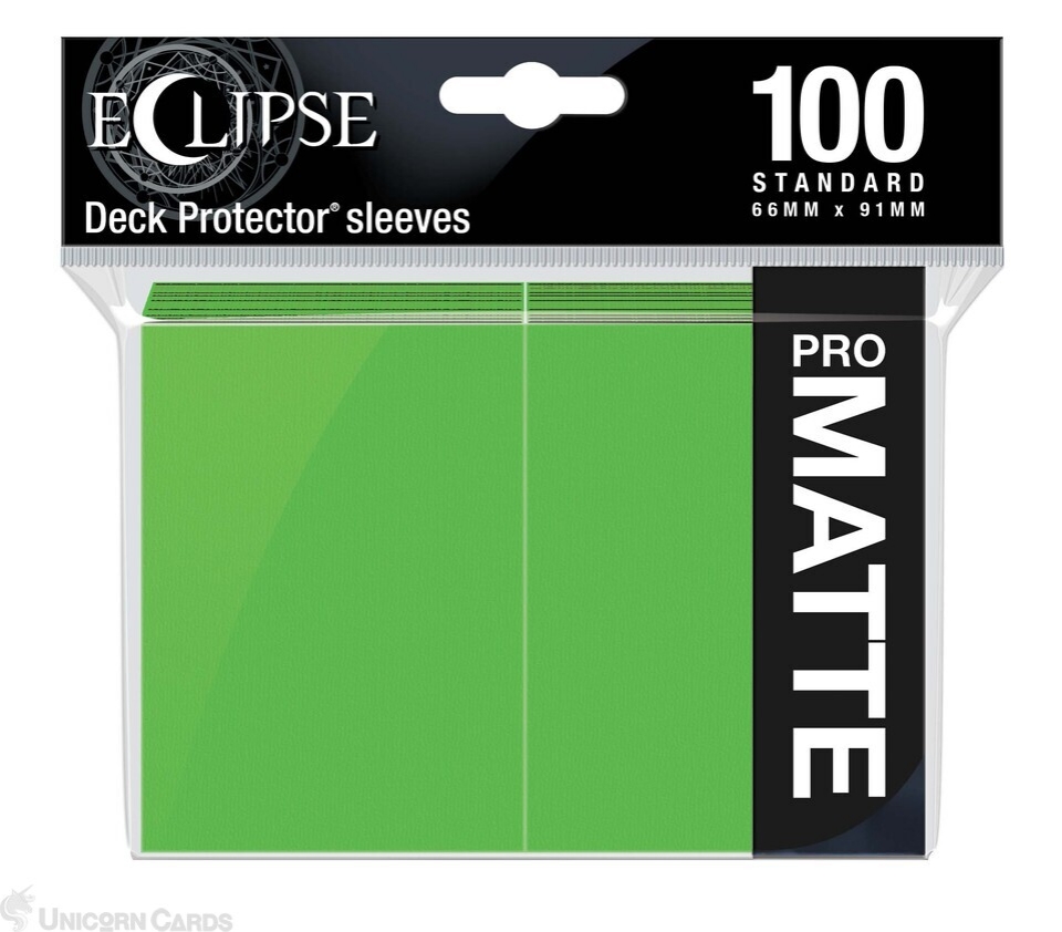 Ultra Pro Standard Sleeves Eclipse Matte Lime Green (100 Sleeves
