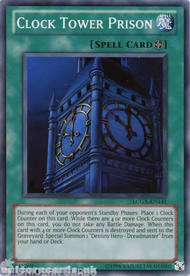 LCGXEN141 Clock Tower Prison Common UNL Edition Mint YuGiOh Card Unicorn Cards YuGiOh