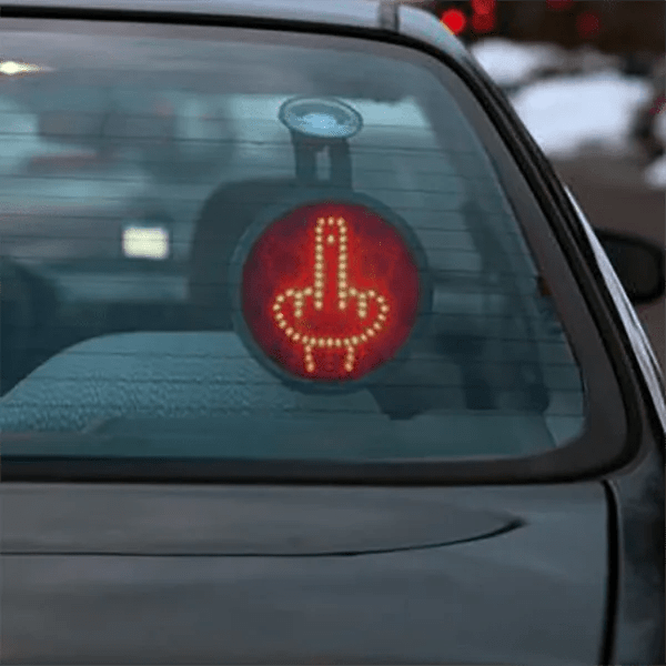 Middle Finger Car Message LED Sign Unicun