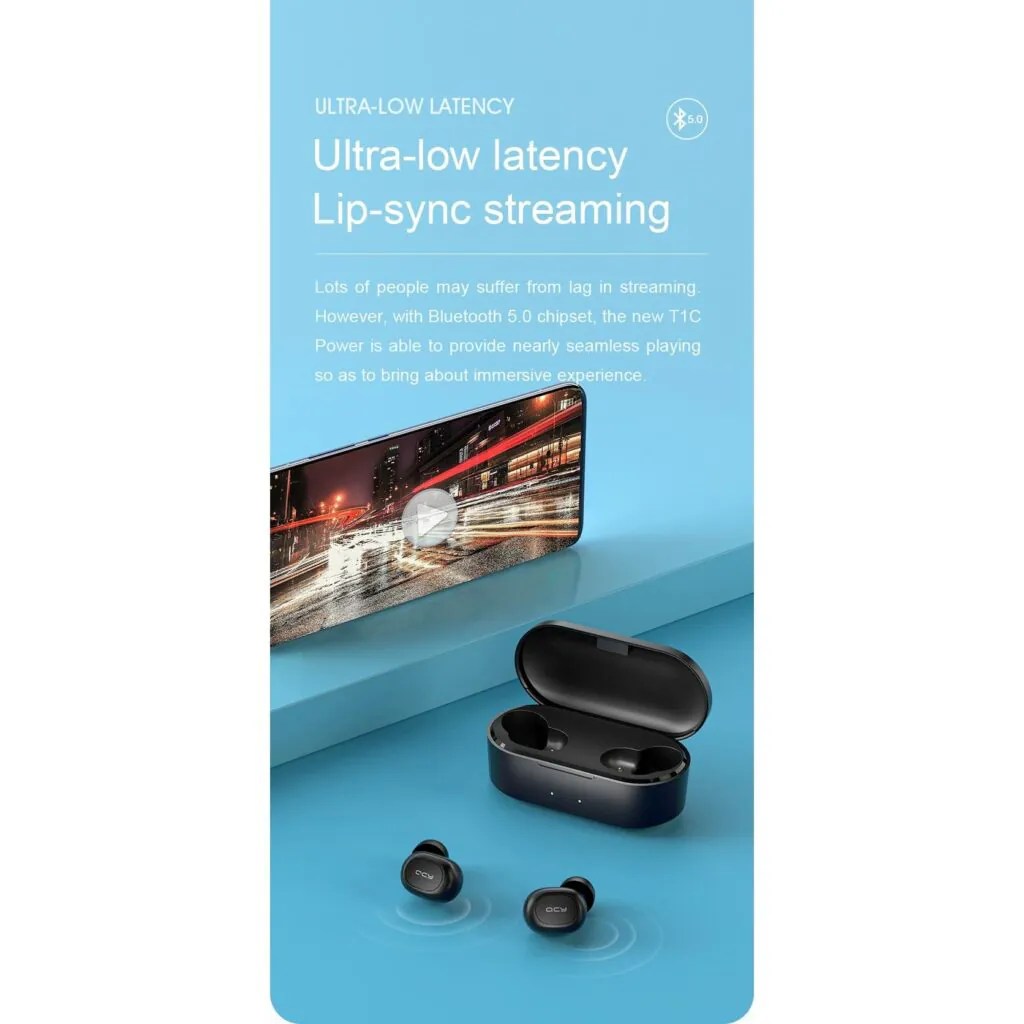 Dual Microphone Bluetooth Earphones with Charging Box Unicun