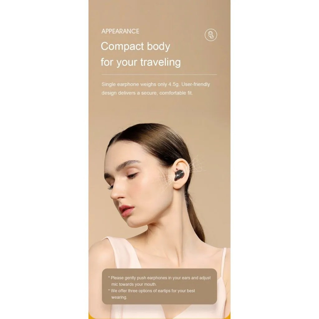 Dual Microphone Bluetooth Earphones with Charging Box Unicun