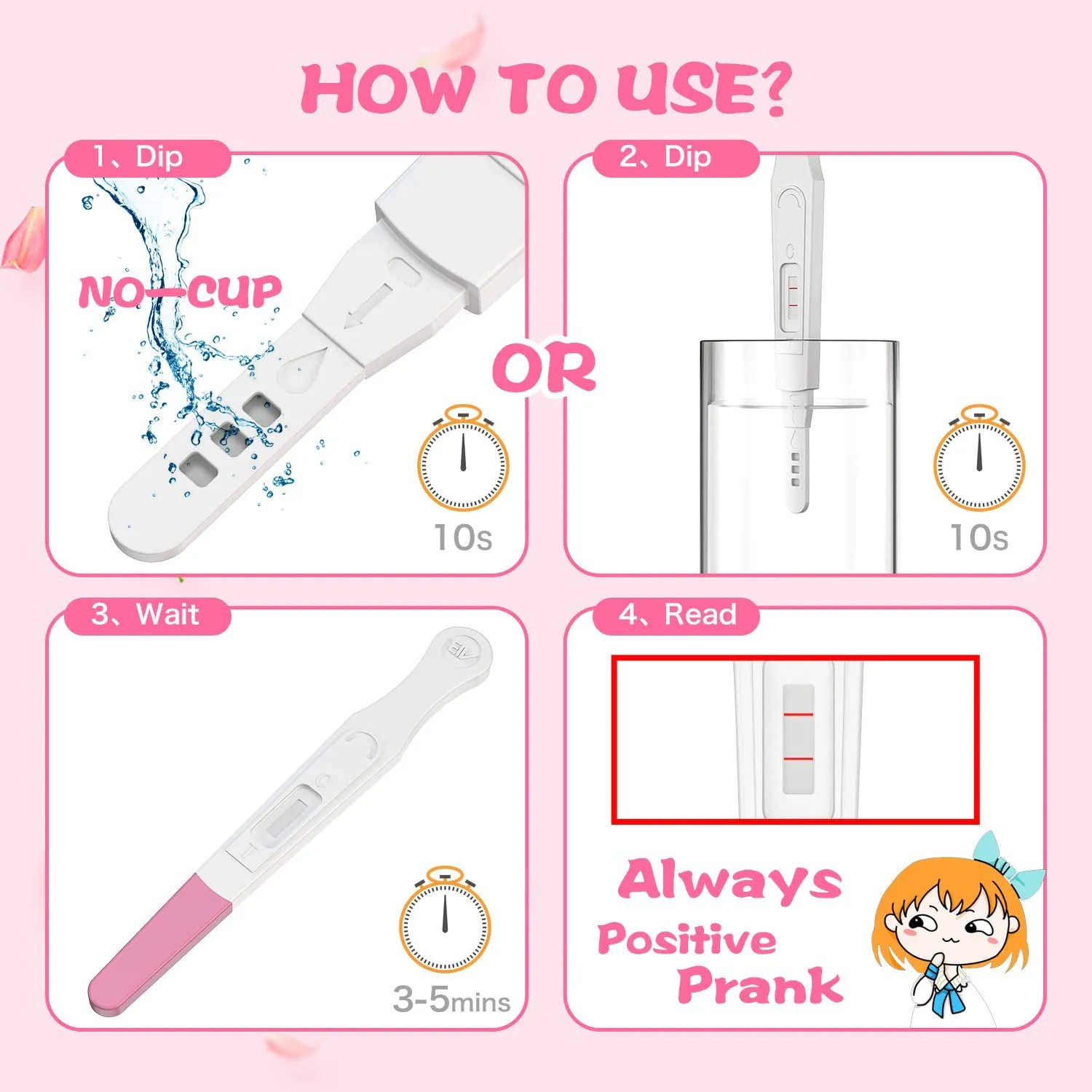 Prank Pregnancy Test Kit [Always Positive] Unicun