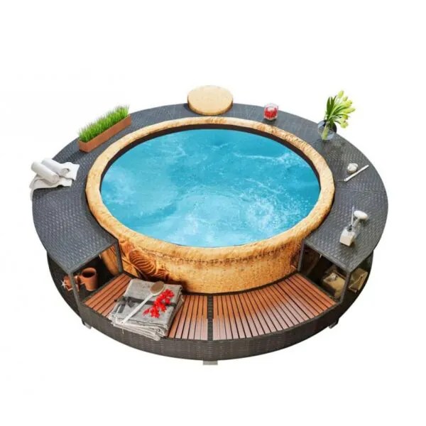 Structure Surround For Inflatable Hot Tub Unicun