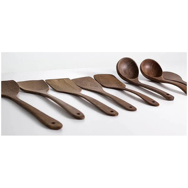 Natural Teak Wood Kitchen Utensils Unicun