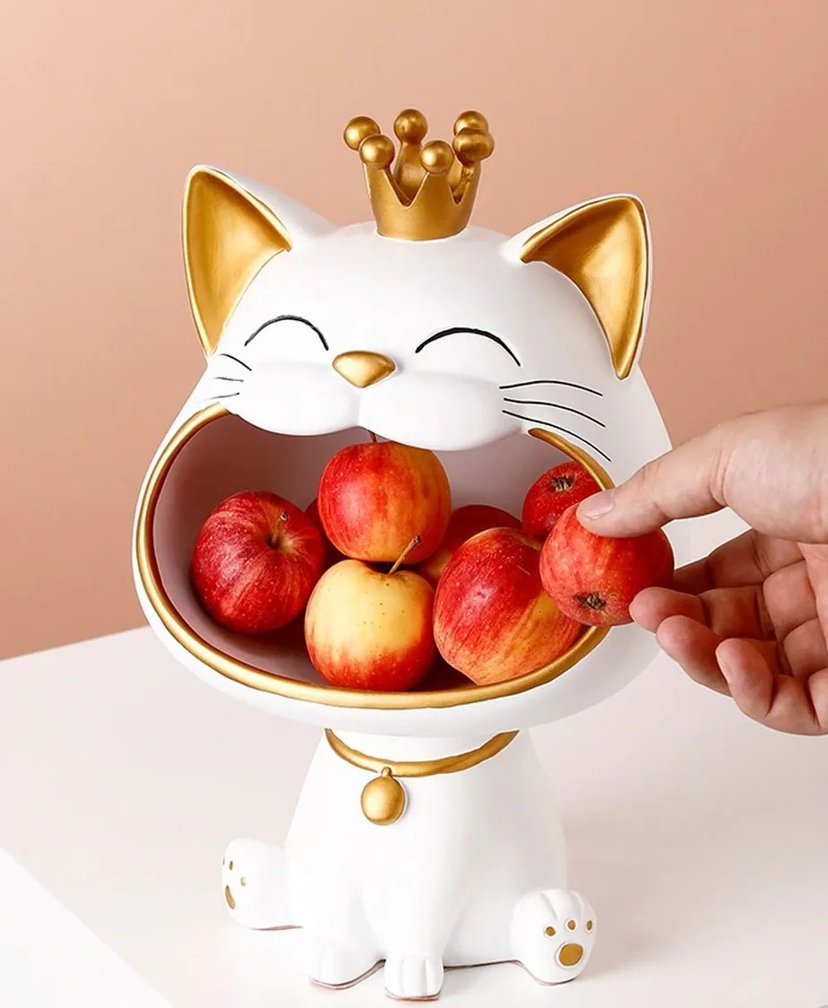 Miniature Cat Statue with Storage Cavity Unicun