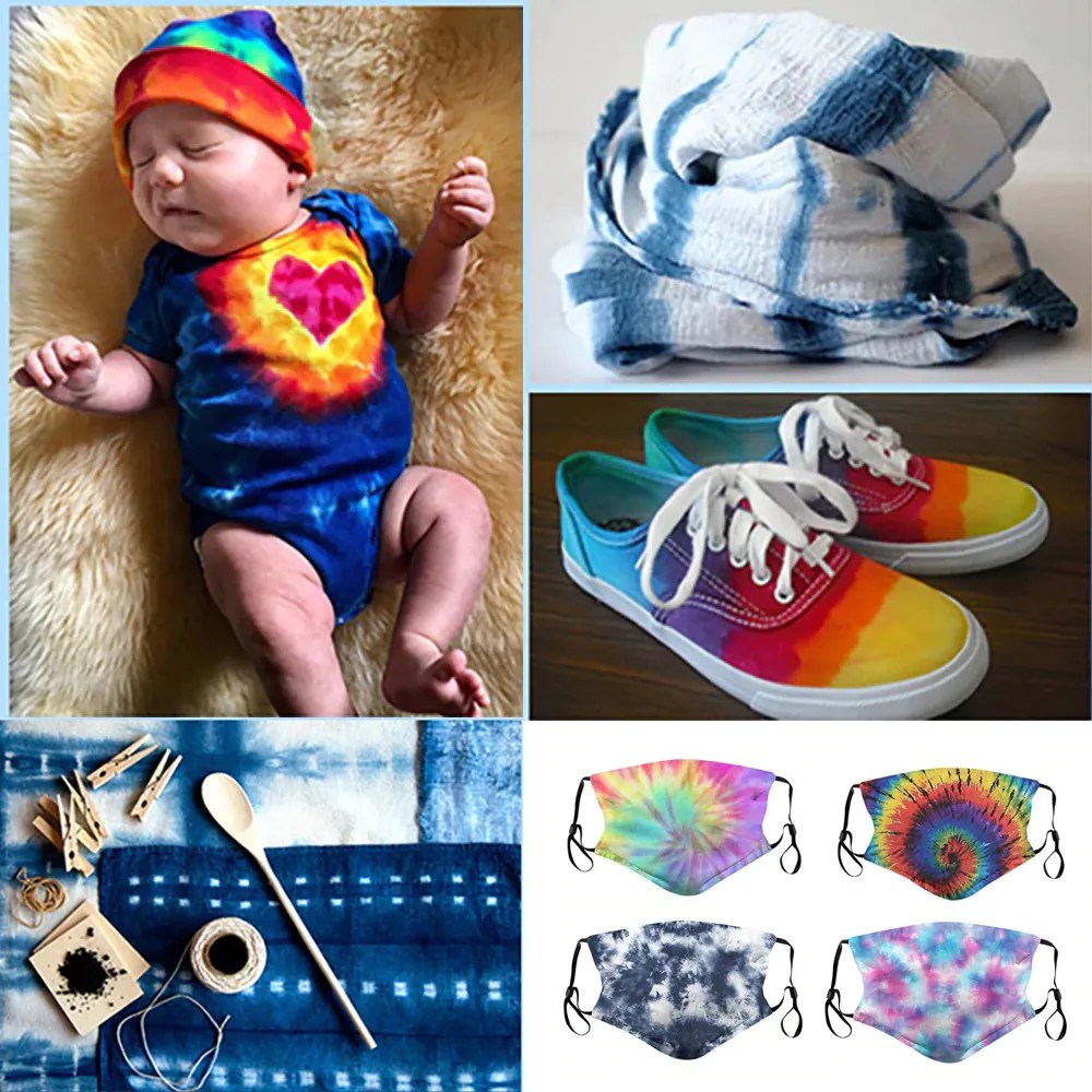 Tie Dye Fabric Paint Set Unicun