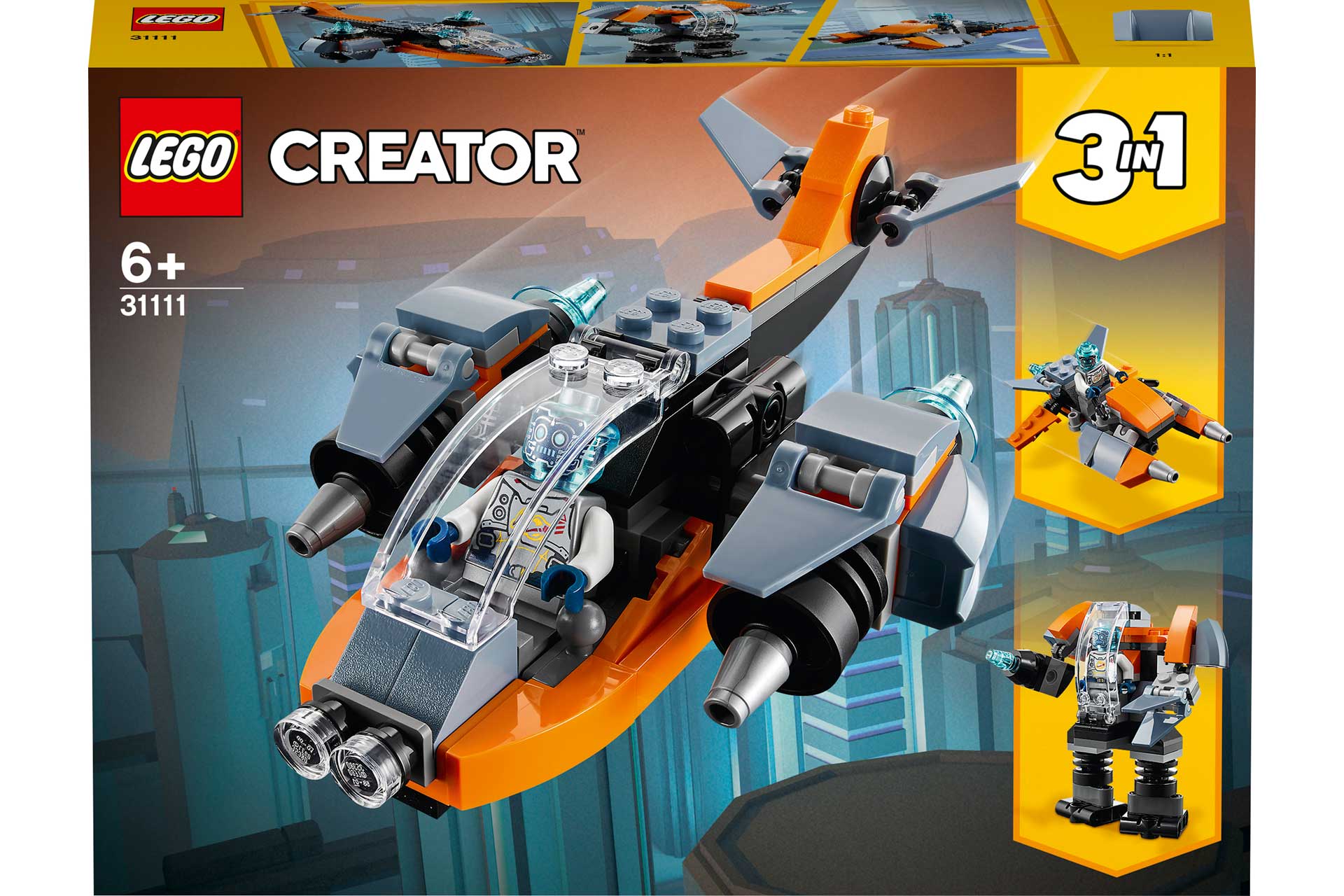 LEGO 31111 Creator Cyberdrone Unieke Bricks Passie voor LEGO®