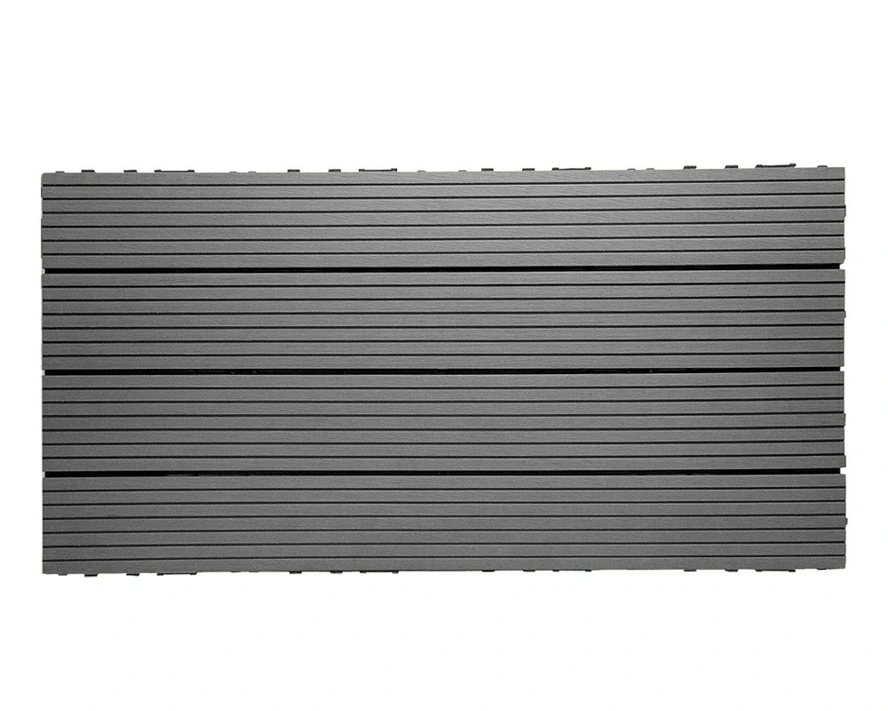 Composite Deck Tiles For Outdoor Space Fast Interlocking Install