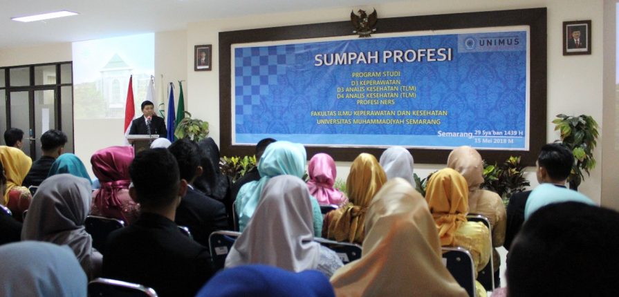 Fikkes Unimus Selenggarakan Angkat Sumpah Profesi 103 Tenaga Kesehatan –  UNIMUS